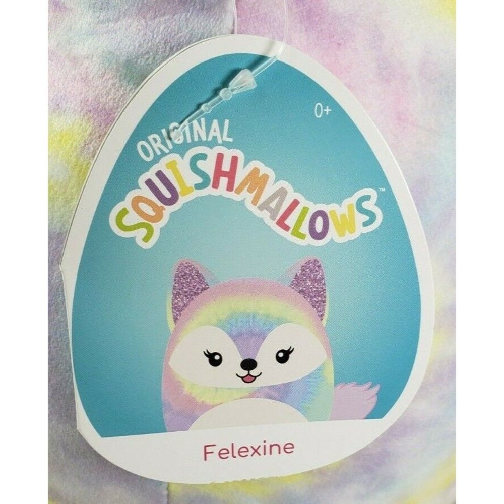 Squishmallow 12" Felexine Fox Soft Tie Dye Plush BNWT - Picture 3 of 12